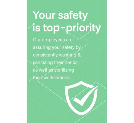 Employee Safety Poster 18" x 24" Green Pack of 6 